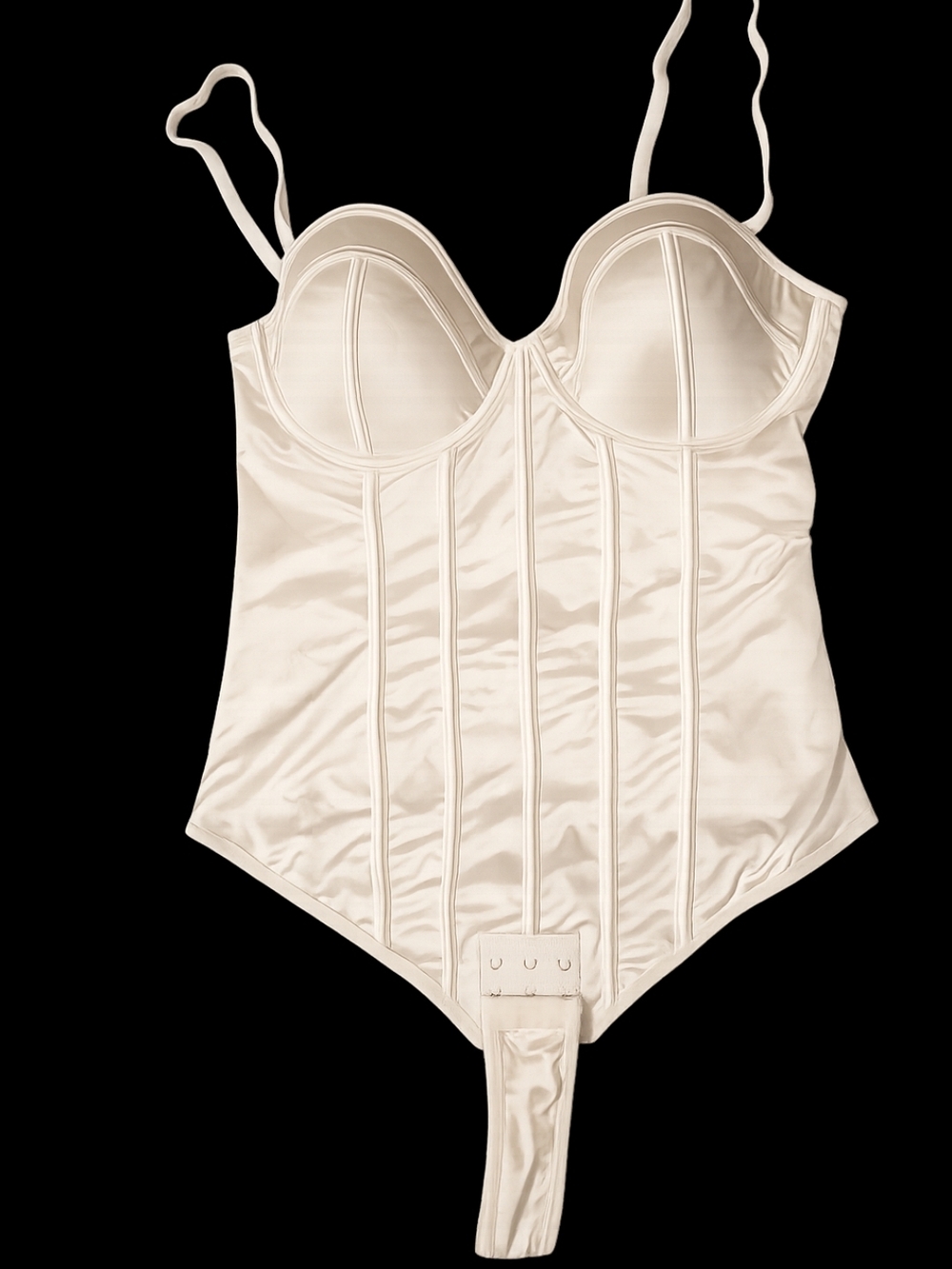 Airslim RETRO-STYLE CUPPED BRA-FREE THONG BODYSUIT